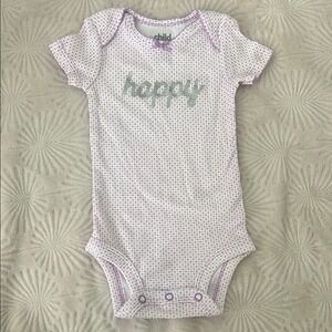 Carter's Lavender and White Baby Onesie